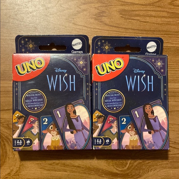 Mattel Other - Mattel Disney Wish UNO Card Game - Blue and Red